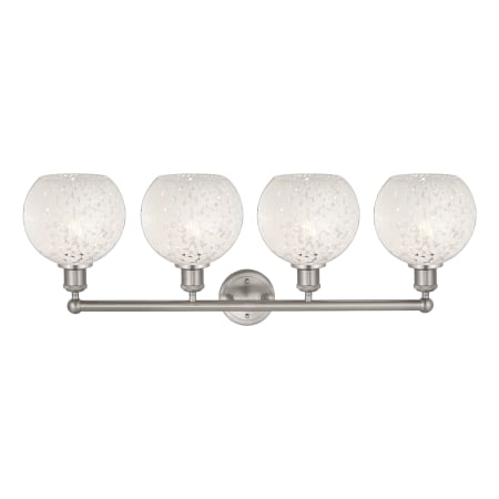 A large image of the Innovations Lighting 616-4W 12 35 White Mouchette Vanity Alternate Image