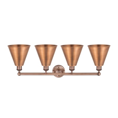 A large image of the Innovations Lighting 616-4W-13-35 Ballston Cone Vanity Alternate Image