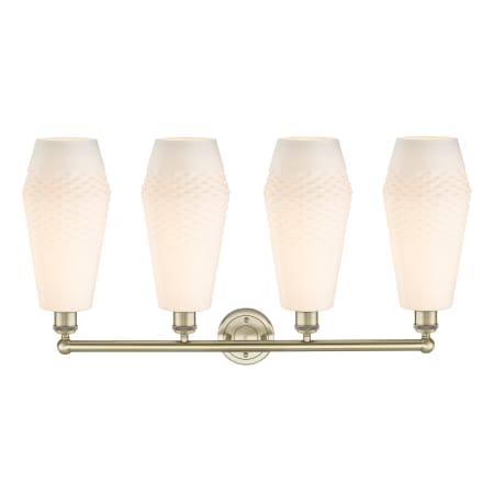 A large image of the Innovations Lighting 616-4W-19-34 Windham Vanity Alternate Image