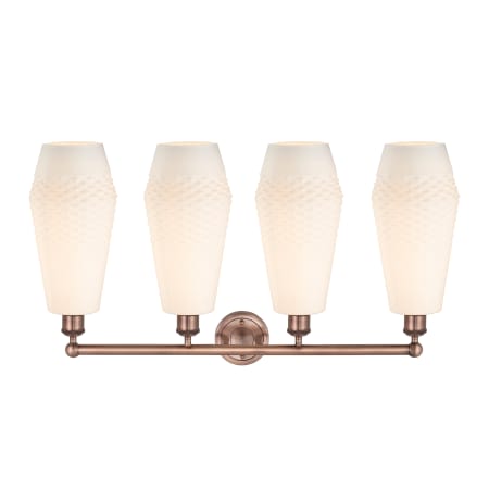 A large image of the Innovations Lighting 616-4W-19-34 Windham Vanity Alternate Image