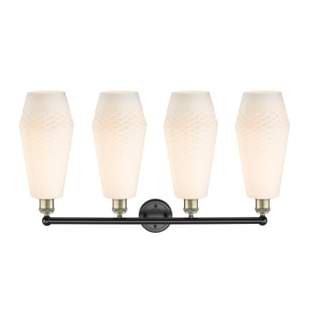 A large image of the Innovations Lighting 616-4W-19-34 Windham Vanity Alternate Image