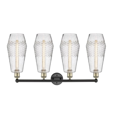 A large image of the Innovations Lighting 616-4W-19-34 Windham Vanity Alternate Image