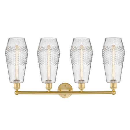 A large image of the Innovations Lighting 616-4W-19-34 Windham Vanity Alternate Image