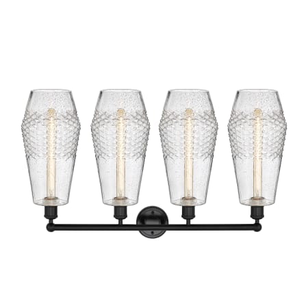 A large image of the Innovations Lighting 616-4W-19-34 Windham Vanity Alternate Image