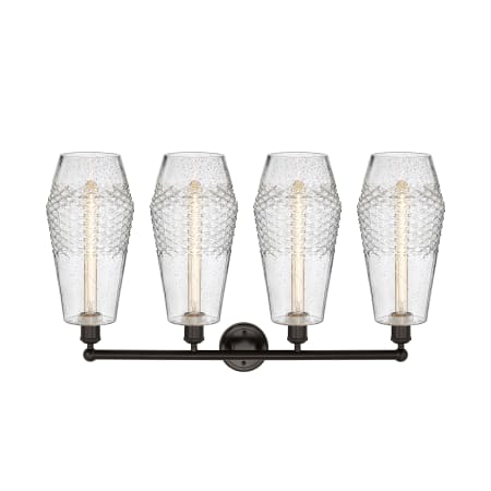 A large image of the Innovations Lighting 616-4W-19-34 Windham Vanity Alternate Image