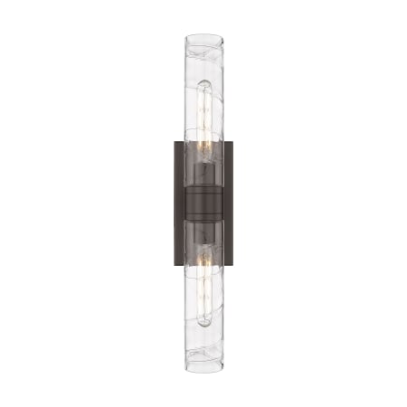 A large image of the Innovations Lighting 617-2W-3-24 Ballston Urban Vanity Oiled Brass / Deco Swirl