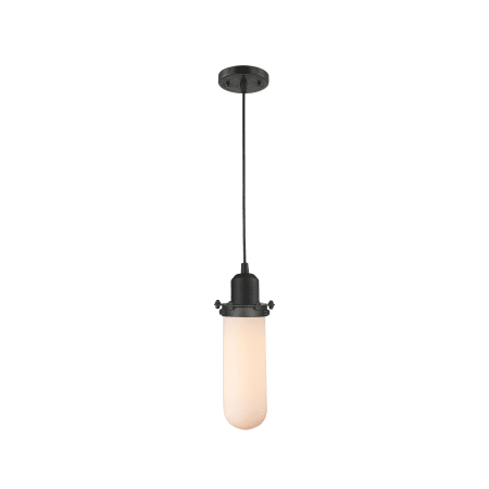 A large image of the Innovations Lighting 900-1P-CE228 Centri Oil Rubbed Bronze / Matte White