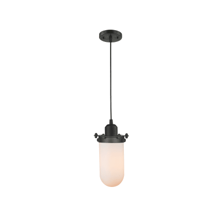 A large image of the Innovations Lighting 900-1P-CE231 Centri Oil Rubbed Bronze / Matte White