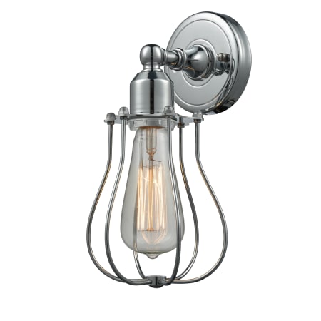 A large image of the Innovations Lighting 900-1W Bell Cage Polished Chrome