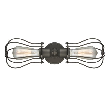 A large image of the Innovations Lighting 900-2W Bell Cage Oil Rubbed Bronze