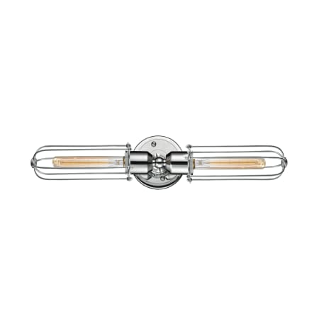 A large image of the Innovations Lighting 900-2W Muselet - T Polished Chrome