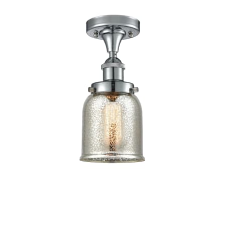 A large image of the Innovations Lighting 916-1C-11-5 Bell Semi-Flush Polished Chrome / Silver Plated Mercury