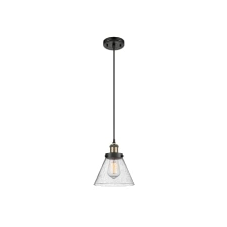 A large image of the Innovations Lighting 916-1P-10-8 Cone Pendant Alternate Image