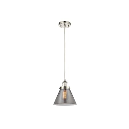 A large image of the Innovations Lighting 916-1P-10-8 Cone Pendant Alternate Image