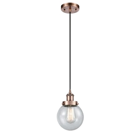 A large image of the Innovations Lighting 916-1P-9-6 Beacon Pendant Alternate Image