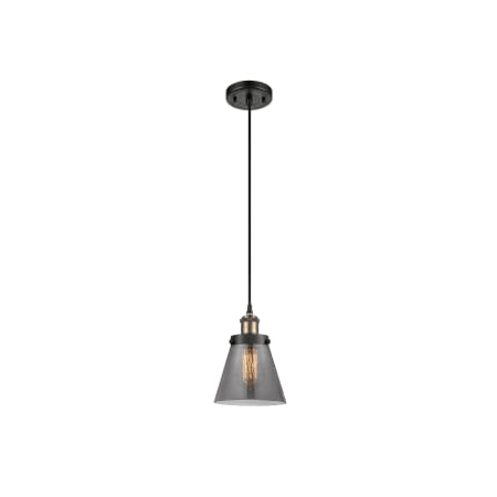 A large image of the Innovations Lighting 916-1P-9-6 Cone Pendant Alternate Image