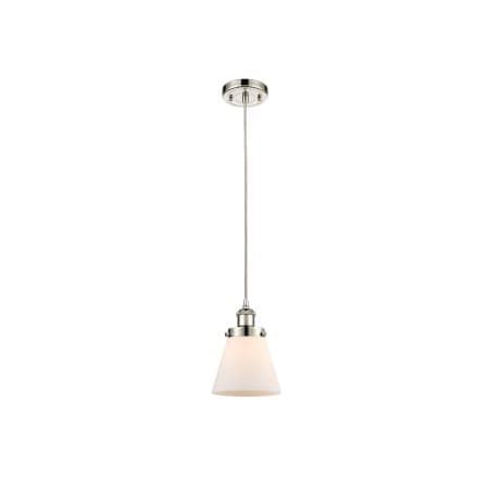 A large image of the Innovations Lighting 916-1P-9-6 Cone Pendant Alternate Image