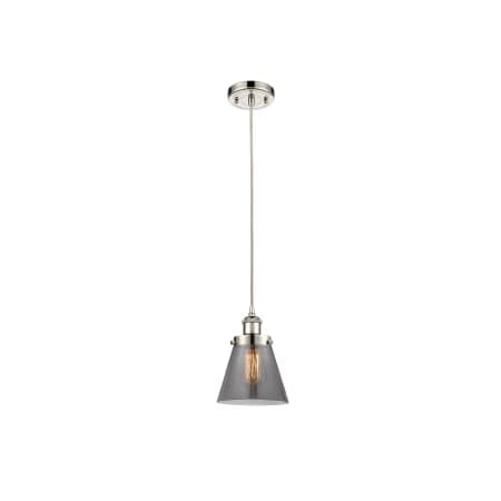 A large image of the Innovations Lighting 916-1P-9-6 Cone Pendant Alternate Image