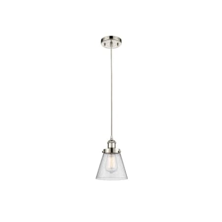 A large image of the Innovations Lighting 916-1P-9-6 Cone Pendant Alternate Image