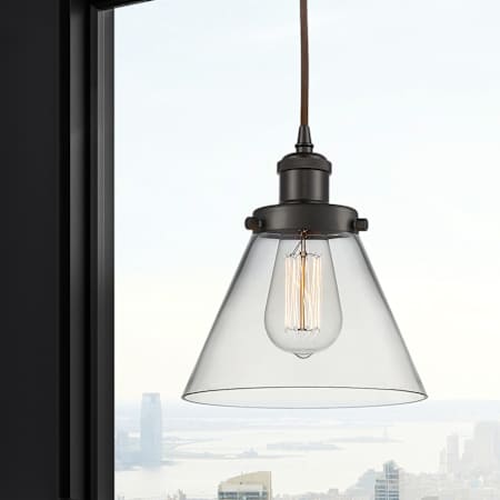 A large image of the Innovations Lighting 916-1P Large Cone Alternate Image