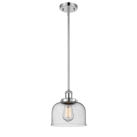 A large image of the Innovations Lighting 916-1S Large Bell Polished Chrome / Seedy