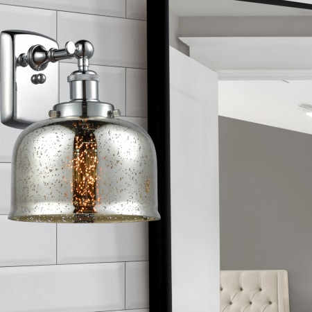 A large image of the Innovations Lighting 916-1W-13-8 Bell Sconce Alternate Image