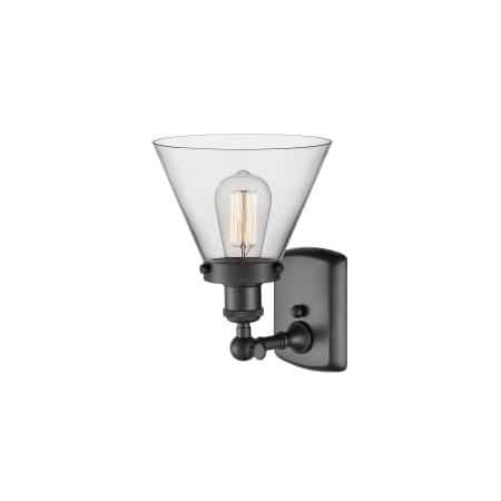 A large image of the Innovations Lighting 916-1W Large Cone Alternate Image