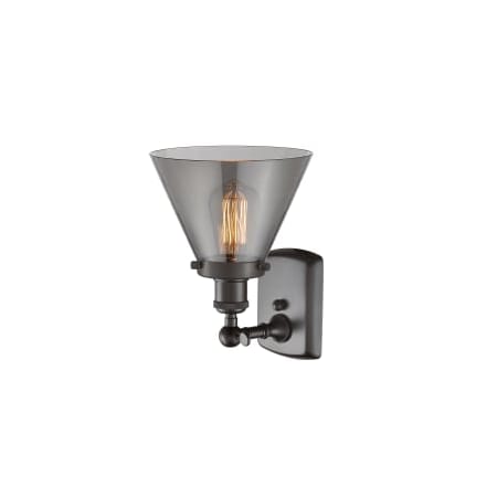 A large image of the Innovations Lighting 916-1W Large Cone Alternate Image