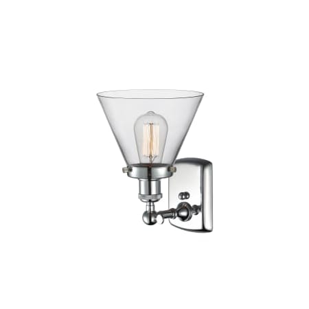 A large image of the Innovations Lighting 916-1W Large Cone Alternate Image