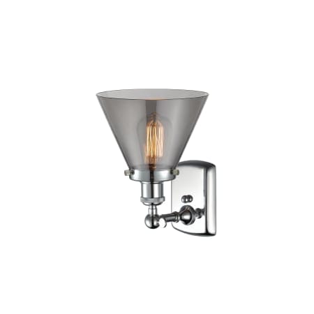 A large image of the Innovations Lighting 916-1W Large Cone Alternate Image