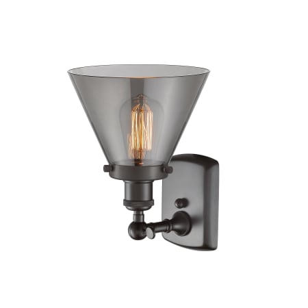 A large image of the Innovations Lighting 916-1W Large Cone Alternate View