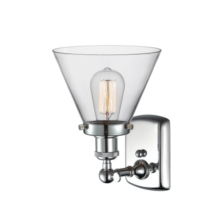 A large image of the Innovations Lighting 916-1W Large Cone Alternate View