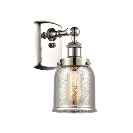 A large image of the Innovations Lighting 916-1W-12-5 Bell Sconce Polished Nickel / Silver Plated Mercury