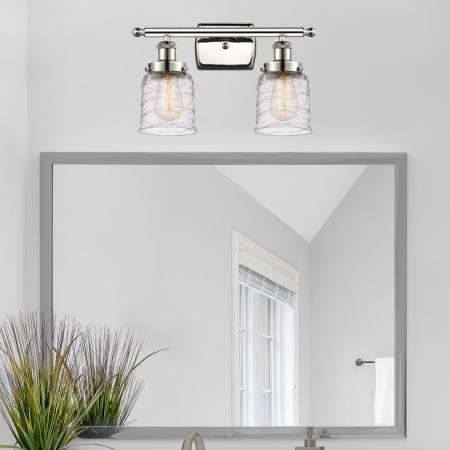 A large image of the Innovations Lighting 916-2W-12-16 Bell Vanity Alternate Image