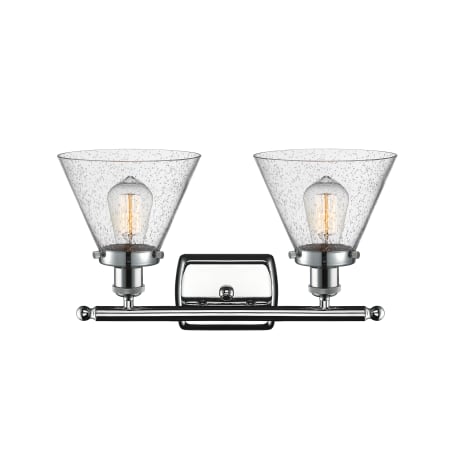 A large image of the Innovations Lighting 916-2W Large Cone Alternate View