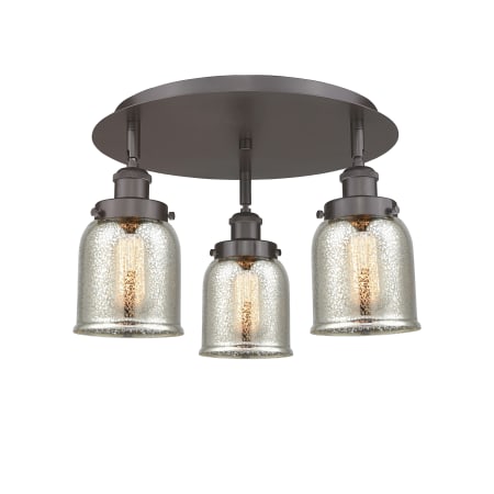 A large image of the Innovations Lighting 916-3C-10-17 Bell Flush Alternate Image