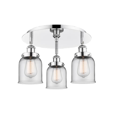 A large image of the Innovations Lighting 916-3C-10-17 Bell Flush Alternate Image