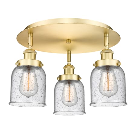 A large image of the Innovations Lighting 916-3C-10-17 Bell Flush Alternate Image