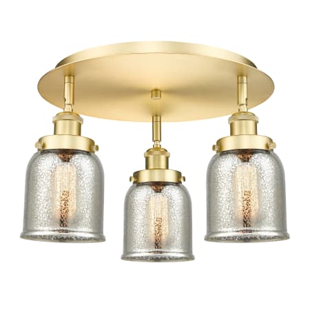 A large image of the Innovations Lighting 916-3C-10-17 Bell Flush Alternate Image