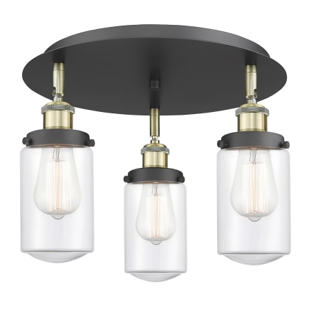 A large image of the Innovations Lighting 916-3C-10-17 Dover Flush Alternate Image