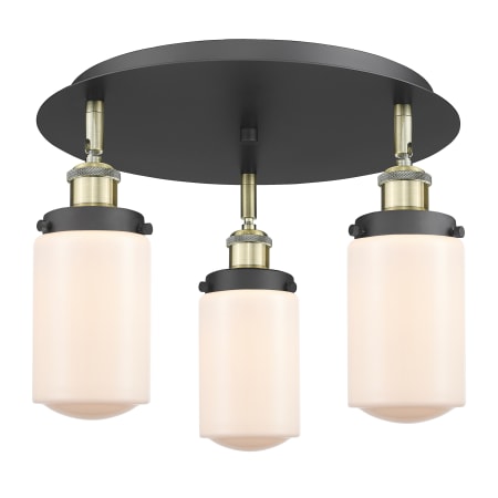 A large image of the Innovations Lighting 916-3C-10-17 Dover Flush Alternate Image