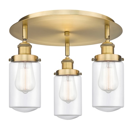 A large image of the Innovations Lighting 916-3C-10-17 Dover Flush Alternate Image