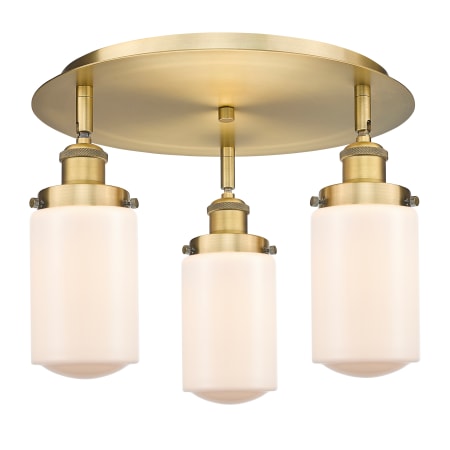 A large image of the Innovations Lighting 916-3C-10-17 Dover Flush Alternate Image