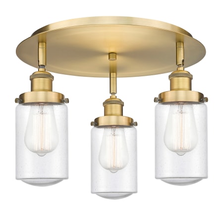 A large image of the Innovations Lighting 916-3C-10-17 Dover Flush Alternate Image