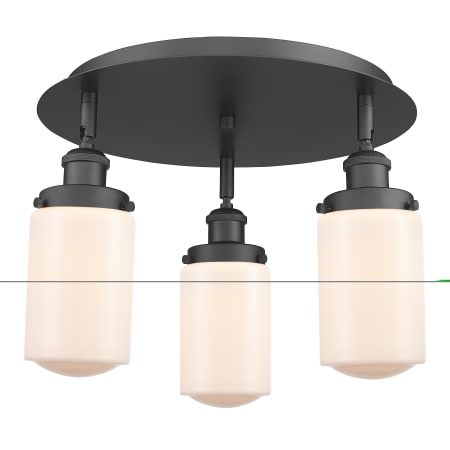 A large image of the Innovations Lighting 916-3C-10-17 Dover Flush Alternate Image