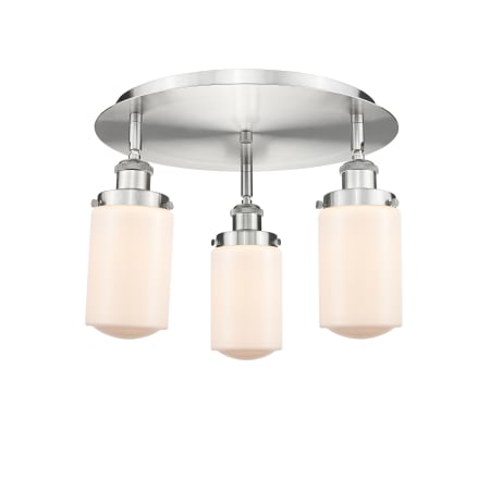 A large image of the Innovations Lighting 916-3C-10-17 Dover Flush Alternate Image