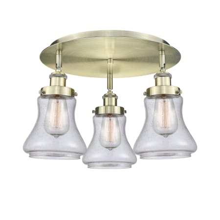 A large image of the Innovations Lighting 916-3C-10-18 Bellmont Flush Alternate Image