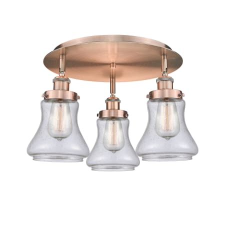 A large image of the Innovations Lighting 916-3C-10-18 Bellmont Flush Alternate Image