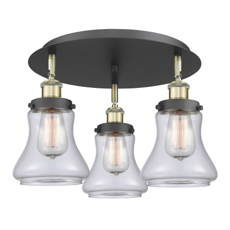 A large image of the Innovations Lighting 916-3C-10-18 Bellmont Flush Alternate Image