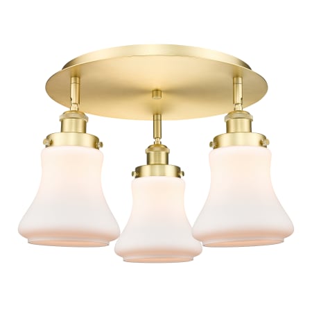 A large image of the Innovations Lighting 916-3C-10-18 Bellmont Flush Alternate Image